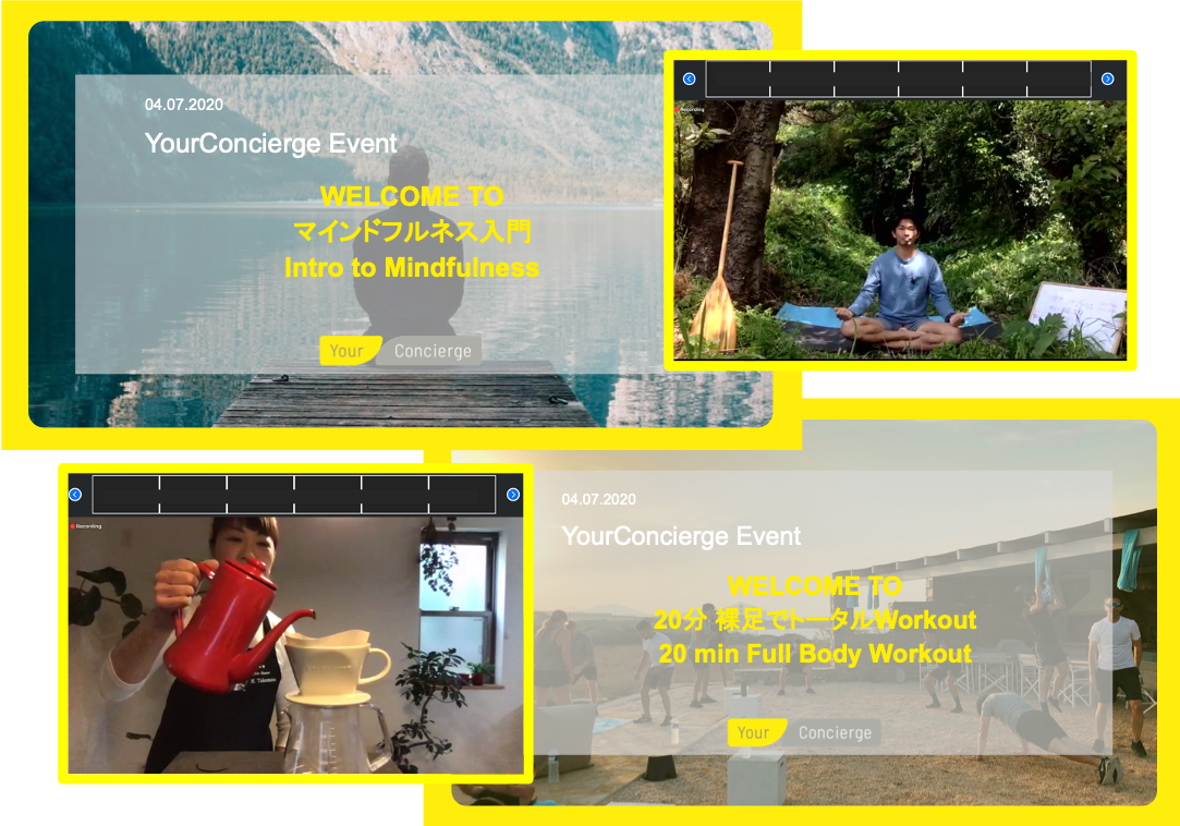 YourConcierge Offering Online Events in Times of Working From Home!